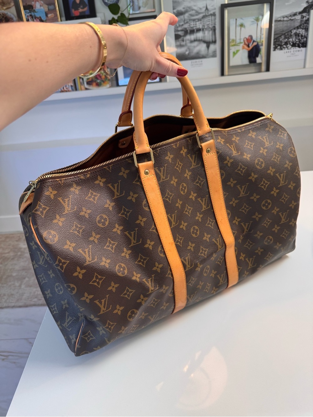 Louis Vuitton Keepall 50 in Monogram canvas